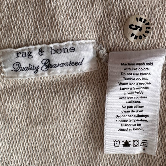 Rag & Bone Jeans Gray Cotton Shirt Sweatshirt - Picture 8 of 8